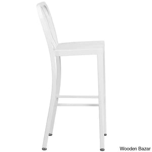 Logan Swivel Indoor/Outdoor Commercial Grade Metal Modern Counter And Bar Stools (Set Of 2) By
