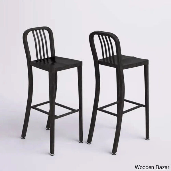 Logan Swivel Indoor/Outdoor Commercial Grade Metal Modern Counter And Bar Stools (Set Of 2) By