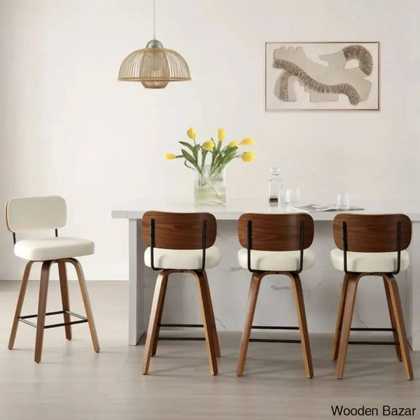 Loranzas Swivel Upholstered Counter & Bar Stool (Set Of 3)