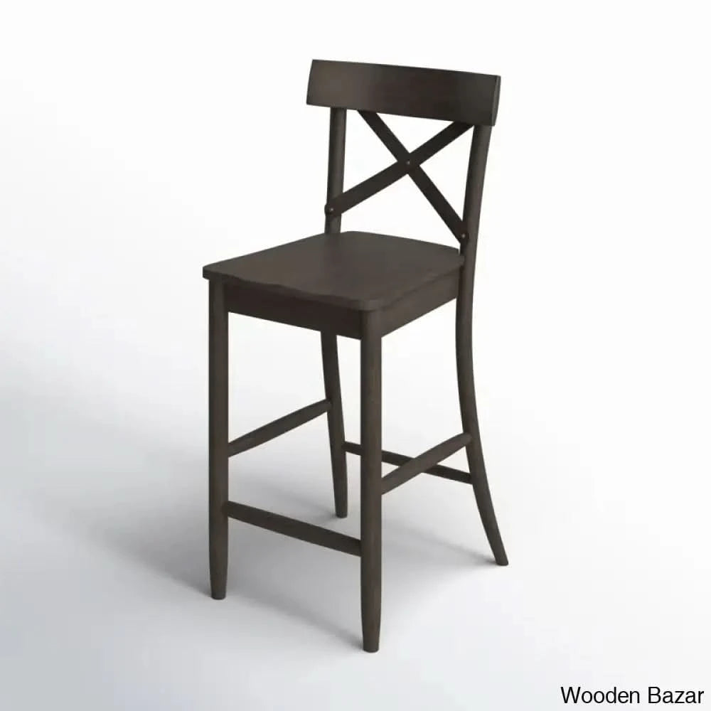 Loreleia Swivel Solid Wood Counter And Bar Stool (24’’ Seat Height)