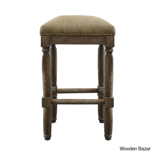 Lossetto Swivel Nailhead Counter & Bar Stool (Set Of 2)