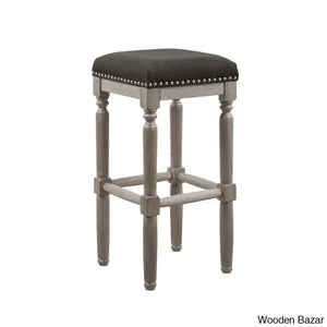 Lossetto Swivel Nailhead Counter & Bar Stool (Set Of 2)