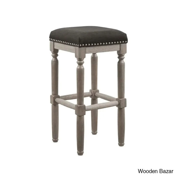 Lossetto Swivel Nailhead Counter & Bar Stool (Set Of 2)