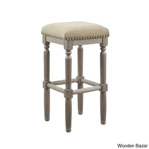 Lossetto Swivel Nailhead Counter & Bar Stool (Set Of 2)