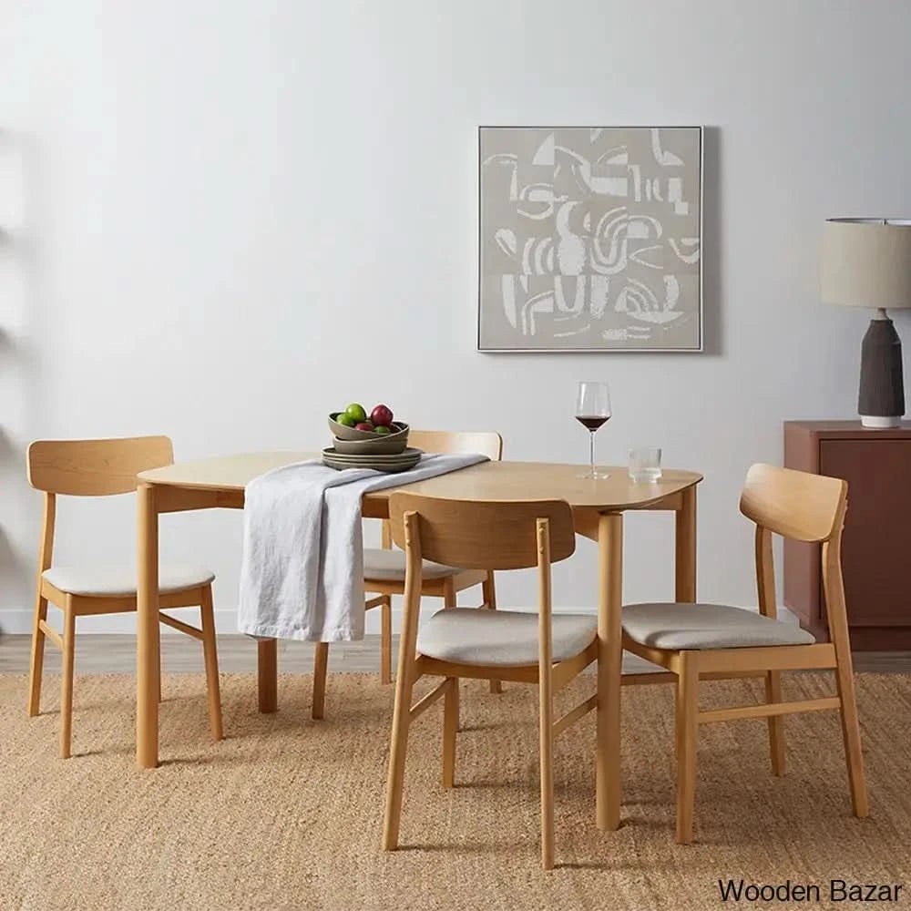 Lucy Six-Seater Dining Set: Elegance Perfected For Your Home Brown