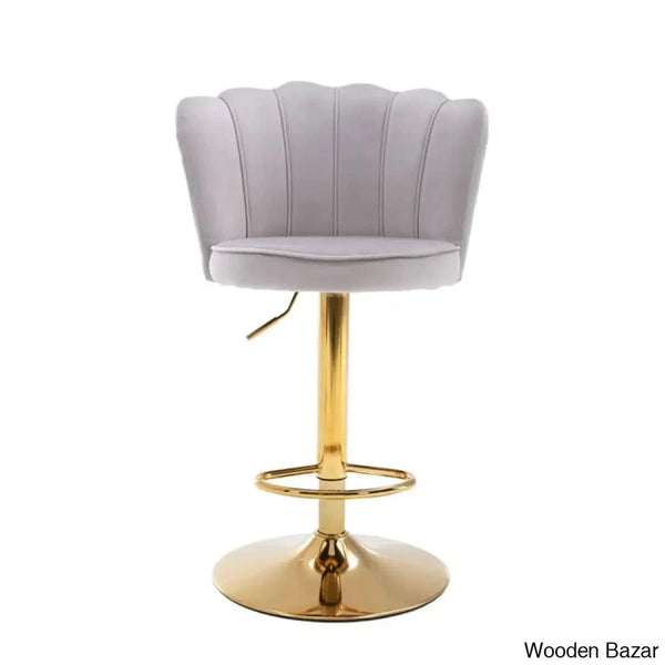 Ludkaz Swivel Adjustable Height Counter And Bar Stool (Set Of 2)
