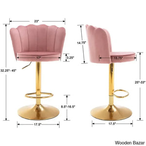 Ludkaz Swivel Adjustable Height Counter And Bar Stool (Set Of 2)