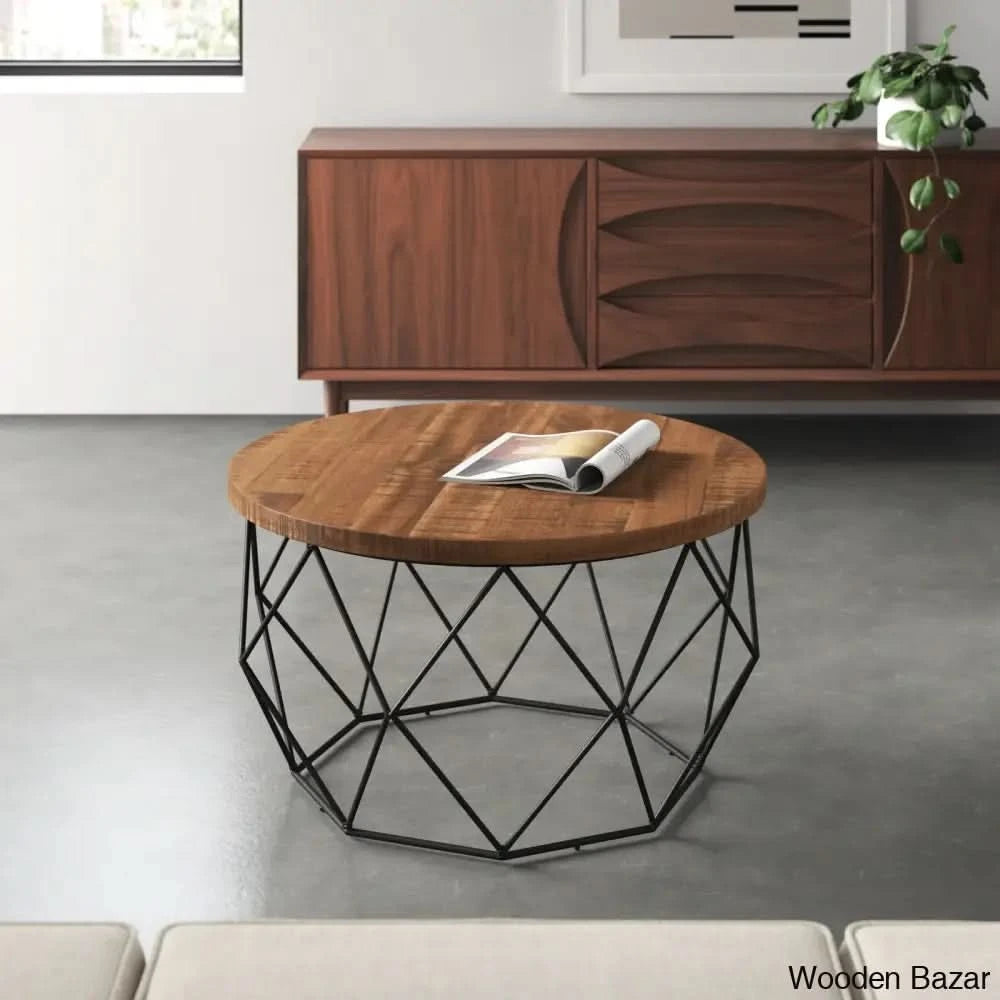 Lupi Solid Wood Top Coffee Table And Center Table