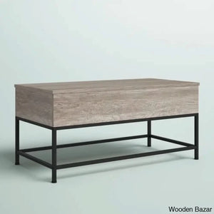 Lurdesy Lift Top Coffee And Center Table With Storage & Metal Legs
