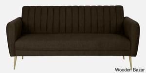 Luxurious Camel Yellow Fabric 3-Seater Sofa The Ultimate Trendy Furniture For Stylish Living Spaces