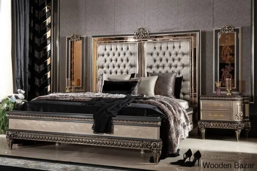 Luxury Bedroom Set with side tables