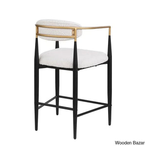 Maconayl Luxury Upholstered 25’’ Counter And Bar Stool (Set Of 2)