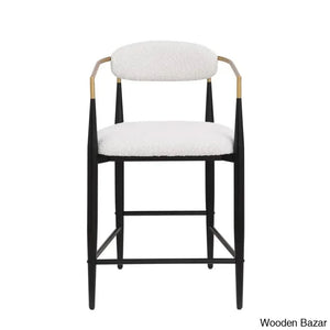 Maconayl Luxury Upholstered 25’’ Counter And Bar Stool (Set Of 2)