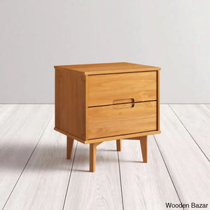 Bedside Table - Wooden Bazar