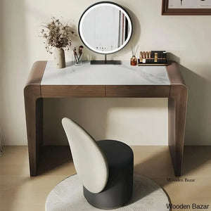 Makkiyah Vanity Dressing Table With Mirror And Stool