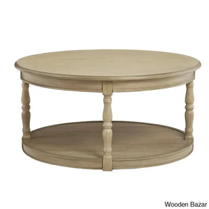 Martha Stewart Belden Caster Round Coffee And Center Table