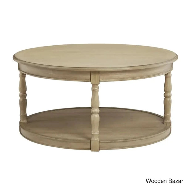 Martha Stewart Belden Caster Round Coffee And Center Table