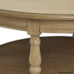 Martha Stewart Belden Caster Round Coffee And Center Table