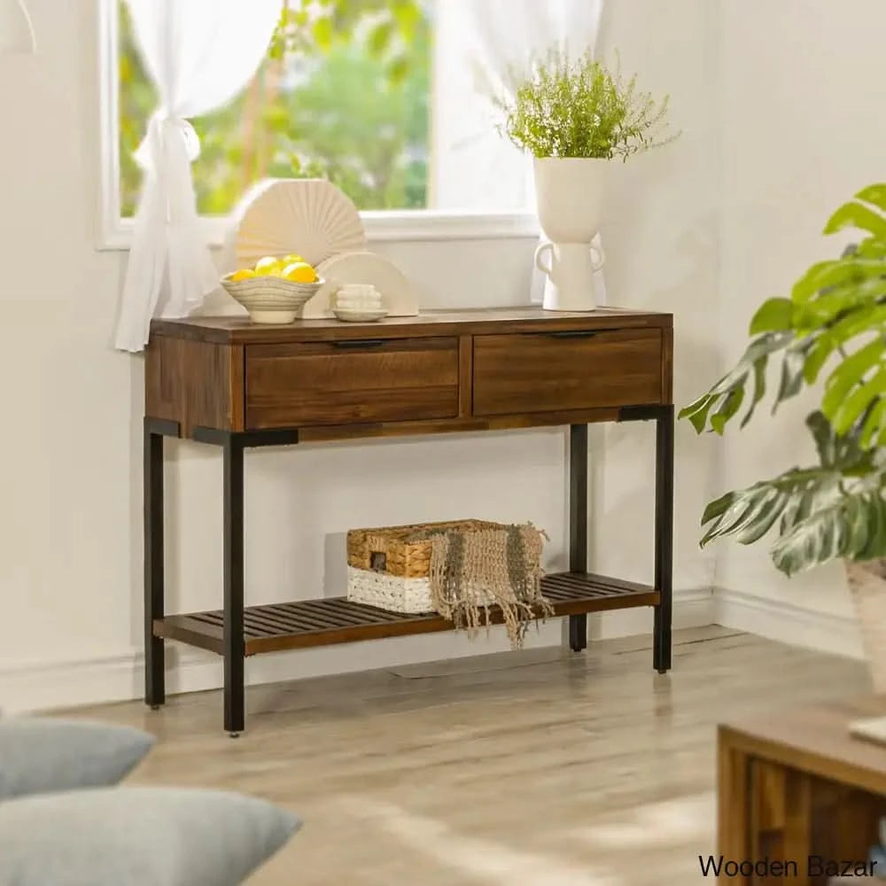 Wood Hallway Table