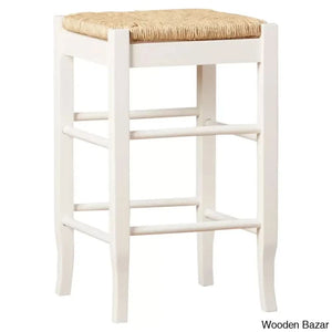 Miltonsburgz Swivel Bar & Counter Stool (Set Of 2)- Wooden Bazar