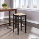 Miltonsburgz Swivel Bar & Counter Stool (Set Of 2)- Wooden Bazar Black / (29.5’’ Seat Height)