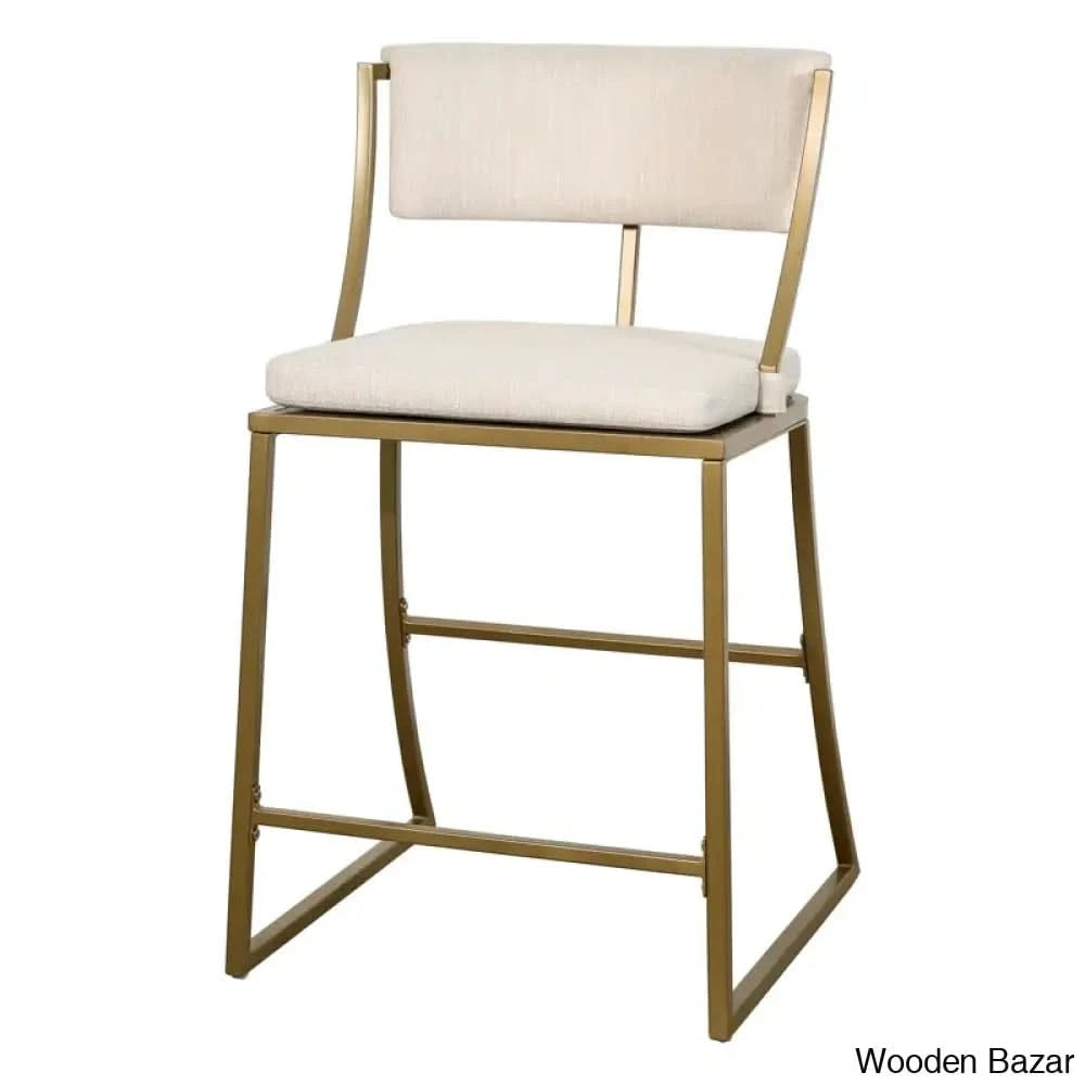 Mirandas Swivel Modern Metal Counter And Bar Stool