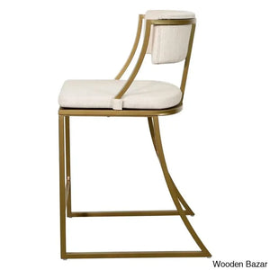Mirandas Swivel Modern Metal Counter And Bar Stool
