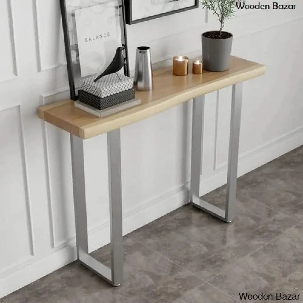 Carved Wood Accent Table