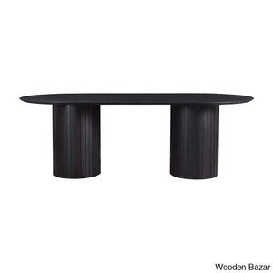Moe Dining Table In Double Pedestal Elegance Crafted To Perfection