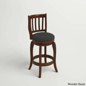 Morganc Swivel Upholstered Counter And Bar Stool With Solid Wood Frame