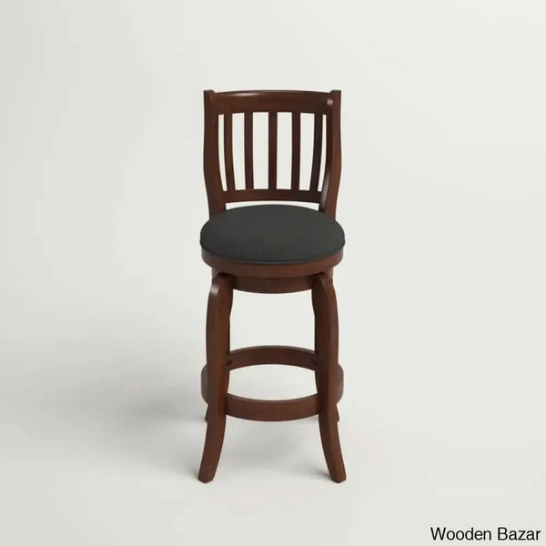 Morganc Swivel Upholstered Counter And Bar Stool With Solid Wood Frame