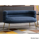 Arm Curved Loveseat Sofa-5