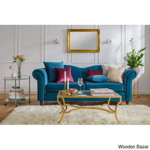 Naidan Glass Top Coffee And Center Table