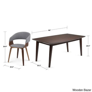 Nat Modern 6 Seater Dining Table Set
