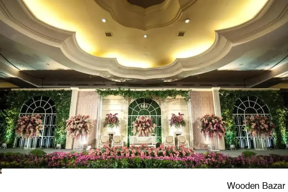 Neero Modern Art Fiberglass Wedding Setup - Wooden Bazar