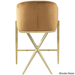 Nikoz Upholstered 26.5’’ Counter And Bar Stool With Metal Frame