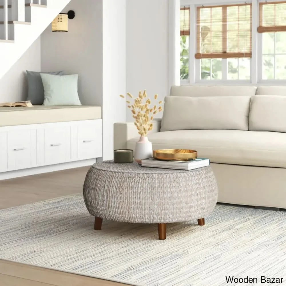 Northside Coffee Table And Center White Wash Patina