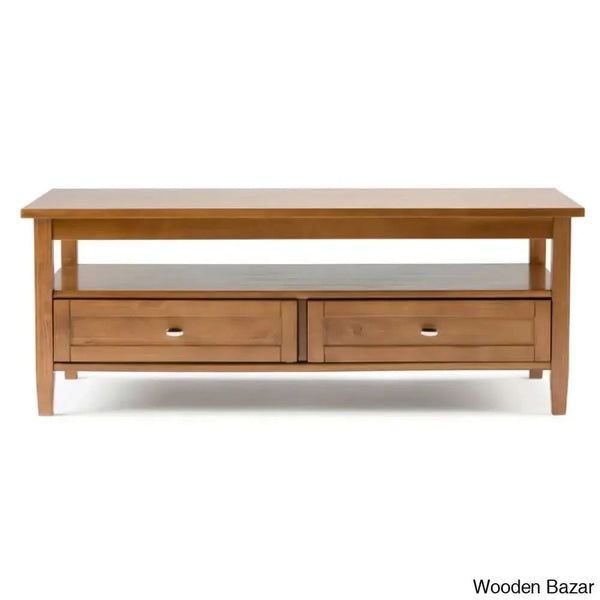 Nortonville Teak Wood Coffee And Center Table