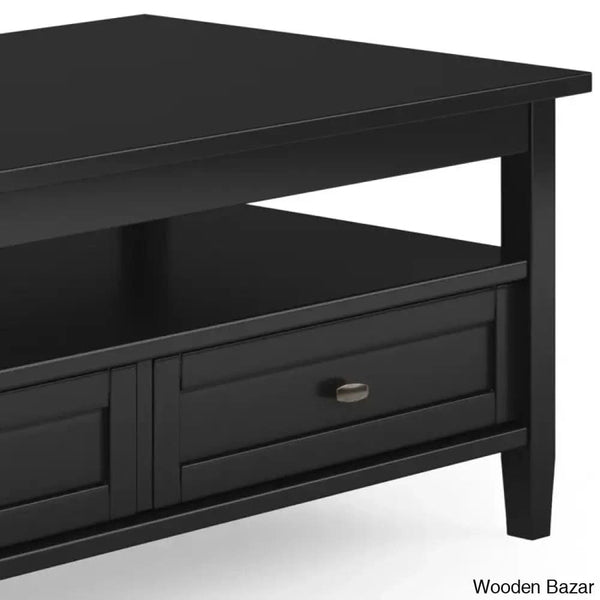Nortonville Teak Wood Coffee And Center Table