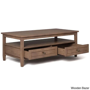 Nortonville Teak Wood Coffee And Center Table