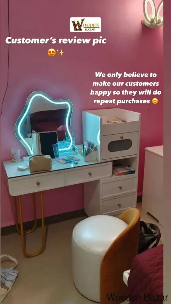 Dressing Table With Stool & Mirror
