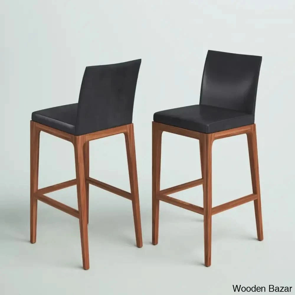 Olier Swivel Upholstered Counter And Bar Stool With Solid Wood Frame (Set Of 2) Antique Gray Faux