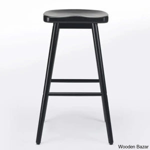 Olive Swivel Solid Wood Counter And Bar Stool (Set Of 2)