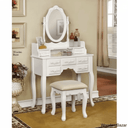 Wooden Bazar Sheehan Vanity dressing table wooden with mirror with stool