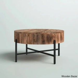 Paislea Solid Wood Top Coffee Table Center Table - Wooden Bazar