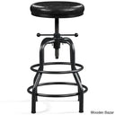 Palmquisto Swivel Upholstered Adjustable Height Counter And Bar Stool With Metal Frame Black