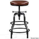 Palmquisto Swivel Upholstered Adjustable Height Counter And Bar Stool With Metal Frame Brown