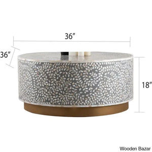 Pansy Solid Handmade Coffee Table And Center Table