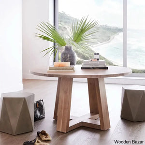 Pascoe Wooden Teak Wood Dining Table For Modern Homes