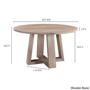 Pascoe Wooden Teak Wood Dining Table For Modern Homes